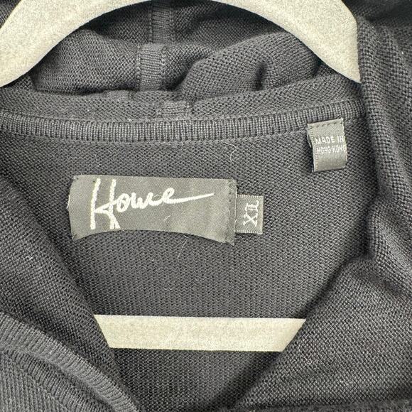 Howe Zip Up Hooded Sweatshirt Mens XL Black Streetwear - Picture 4 of 12